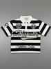 Majestik Polo T-Shirt - Stripe - Patches & Studs - Black - SH26106