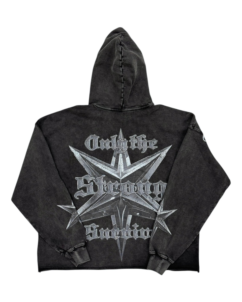 Roku Studio Hoodie - No Mercy Fleece - Washed Black - RK5481748