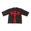 Highly Undertd T-Shirt - Highly Vision 3\4 Sleeve - Black\Red - HF5500