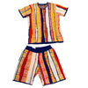 Rebel Minds Short Sets - Wave Stripe sweater - Yellow - 610-15101