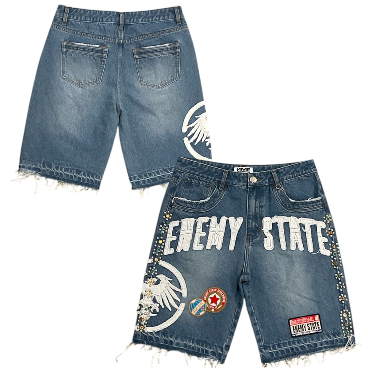 ONE OF ONE SHORTS SIZE (32) - ENEMY STATE DARK DENIM – Vengeance78