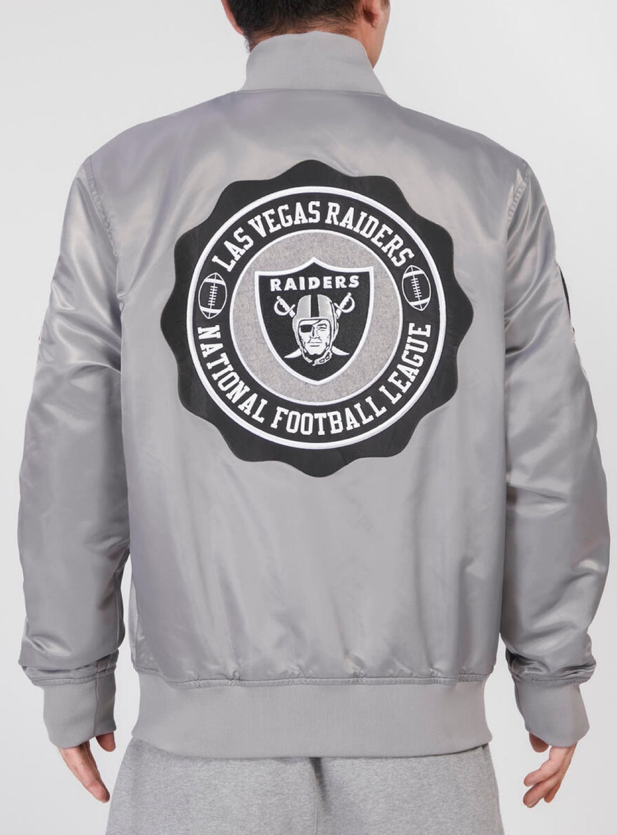 Pro Standard Jacket - Raiders Crest Emblem - Grey - FOR645435 3XL