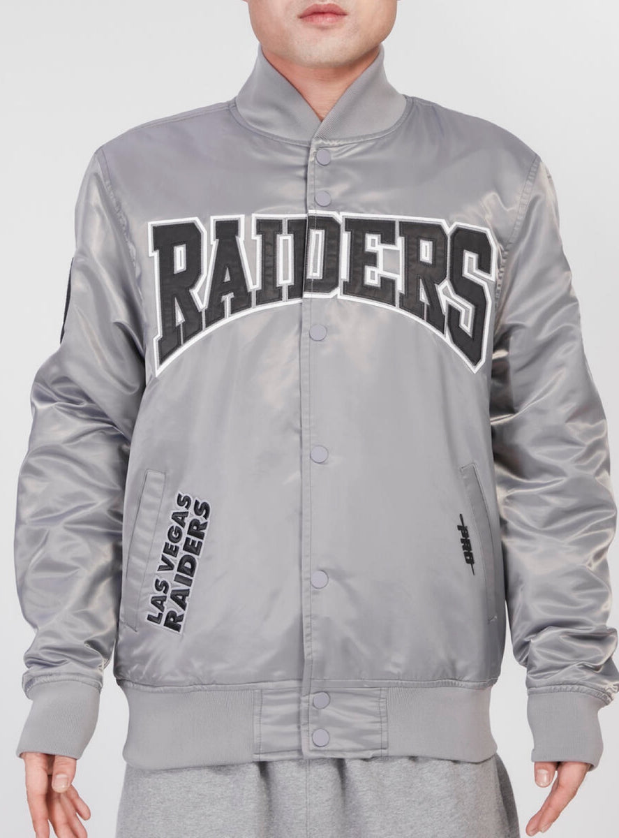 Jacket Makers Las Vegas Raiders Starter Grey and Black Jacket