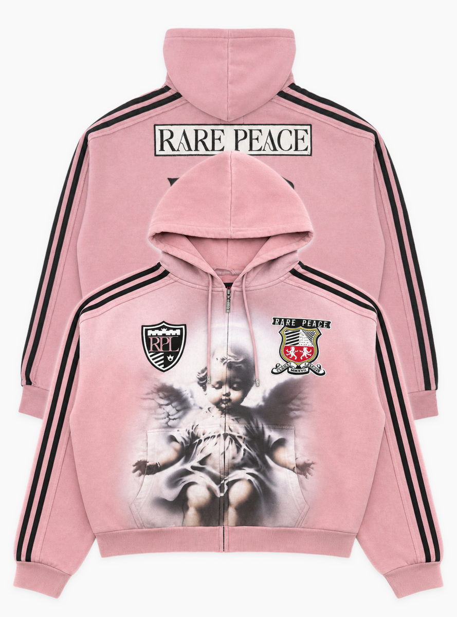 Rare Peace Hoodie - Angel Graphic - Dusty Pink - RK6110 – Vengeance78
