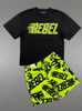 Rebel Minds Short Set - Rebel Puff - Lime - 610-14913