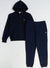 Lacoste Sweatsuit - Zip Up Solid Fleece - Navy Blue - SH9626 51 166