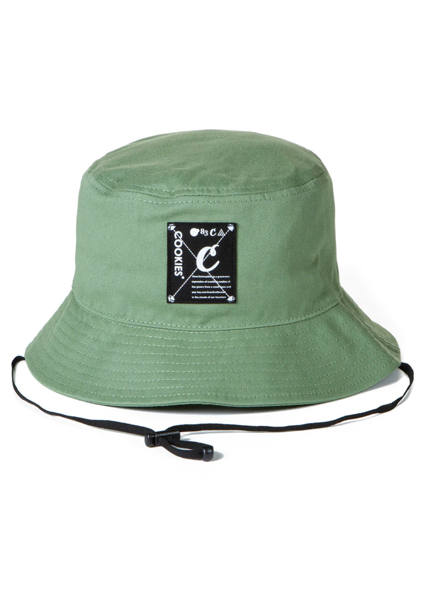 Cookies Hat Key Largo Cotton Twill Bucket Light Olive Vengeance78