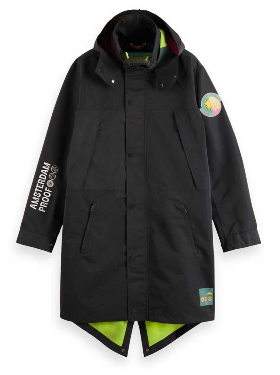 Scotch & Soda Jacket Amsterdam Proof Raincoat Black 177471