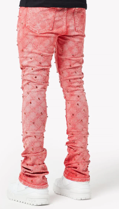 Guapi Jeans - Embellished Denim - Vintage Red - 445VRED – Vengeance78