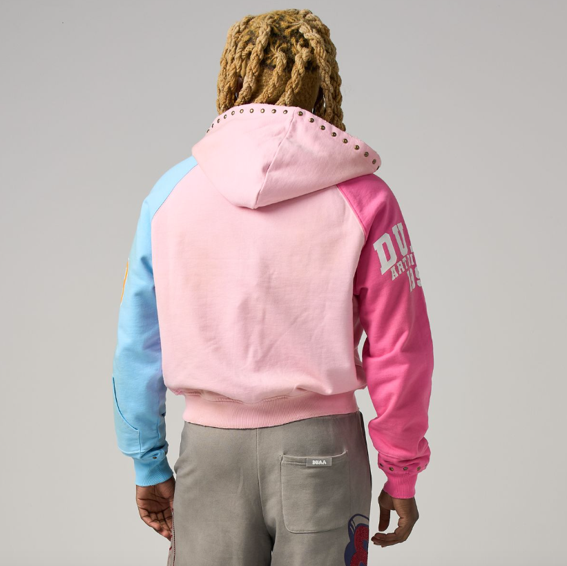 Duaa Hoodie - Ocean - Baby Pink - Washed – Vengeance78