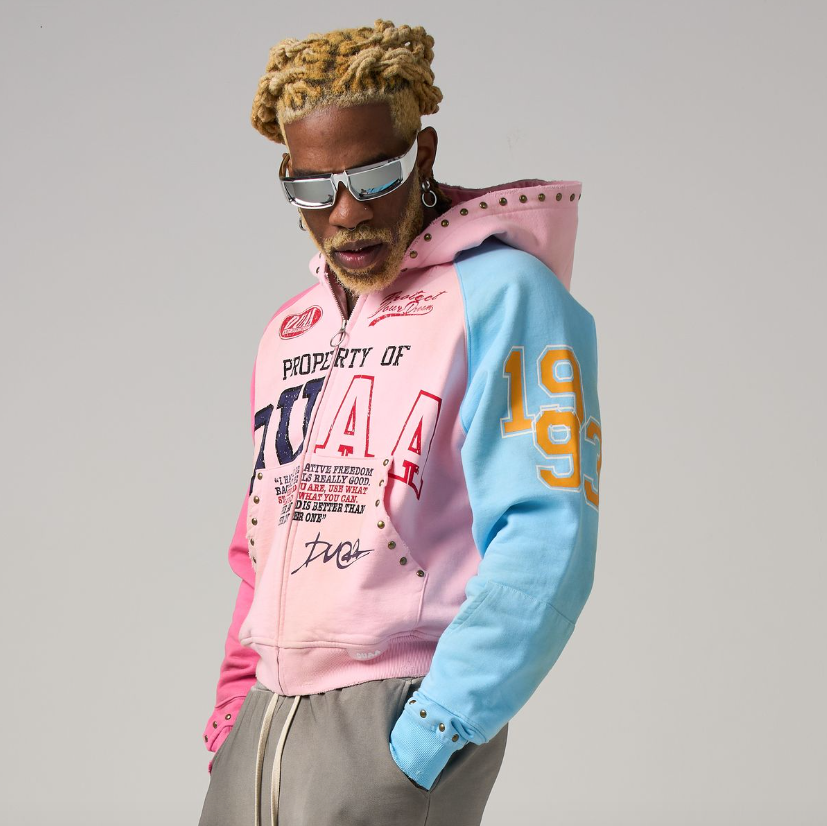 Duaa Hoodie - Ocean - Baby Pink - Washed – Vengeance78