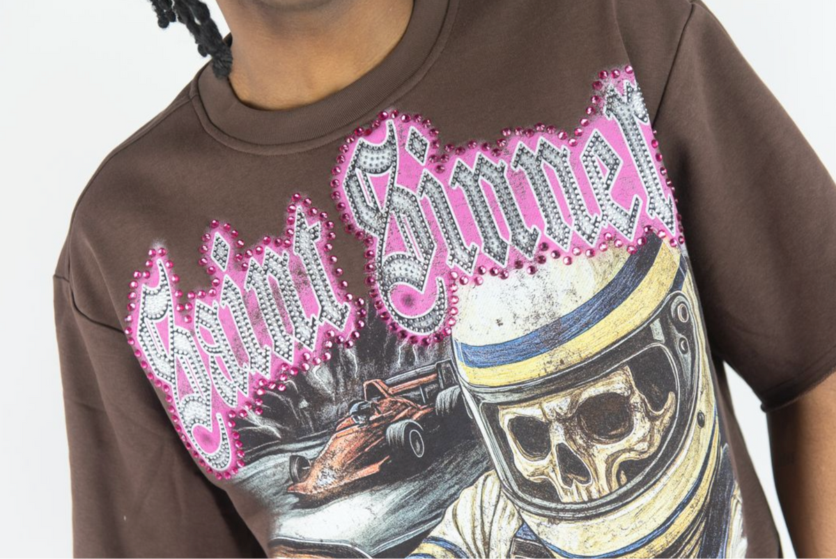 Rebel Minds T-Shirt - Saint Sinner Driver - Brown - 610-11170