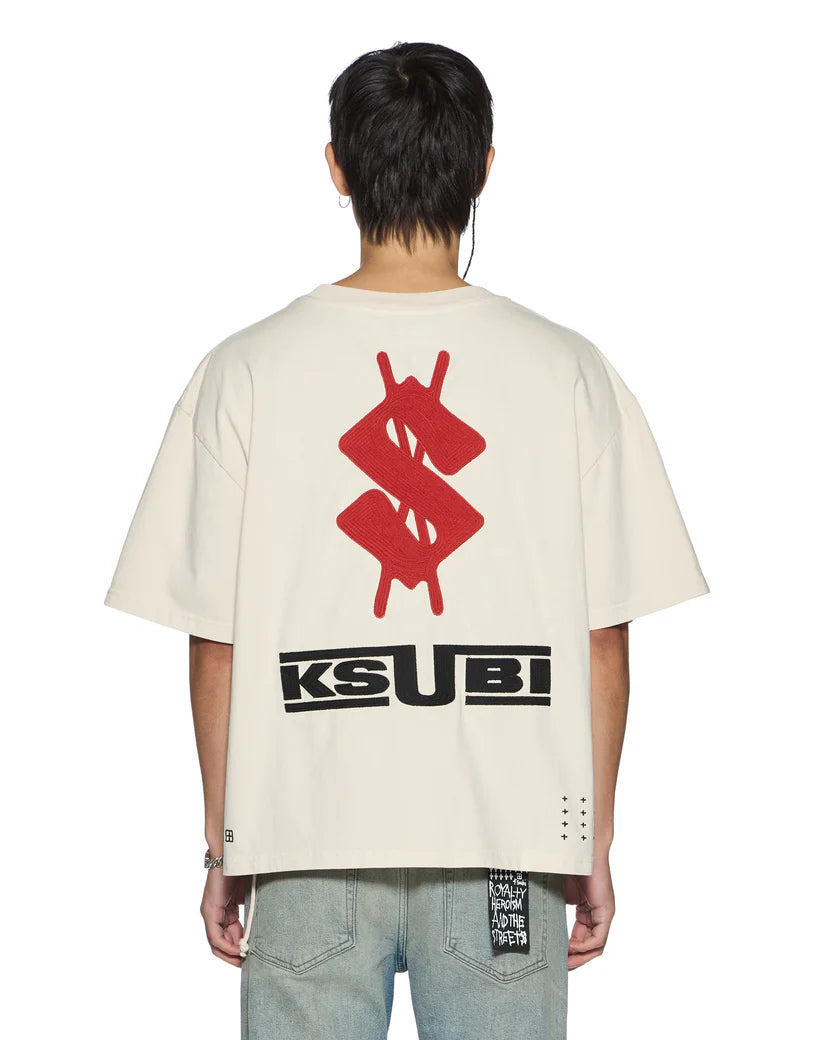 Ksubi T-Shirt - Zoom Halen SS Tee ECRU - MPF26TE008 – Vengeance78