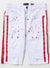 Waimea Jean Shorts - Red Stripe - White - M7166T