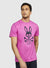 Psycho Bunny T-Shirt - Jasper Graphic Tee - Neon Magenta - B6U174N1PC