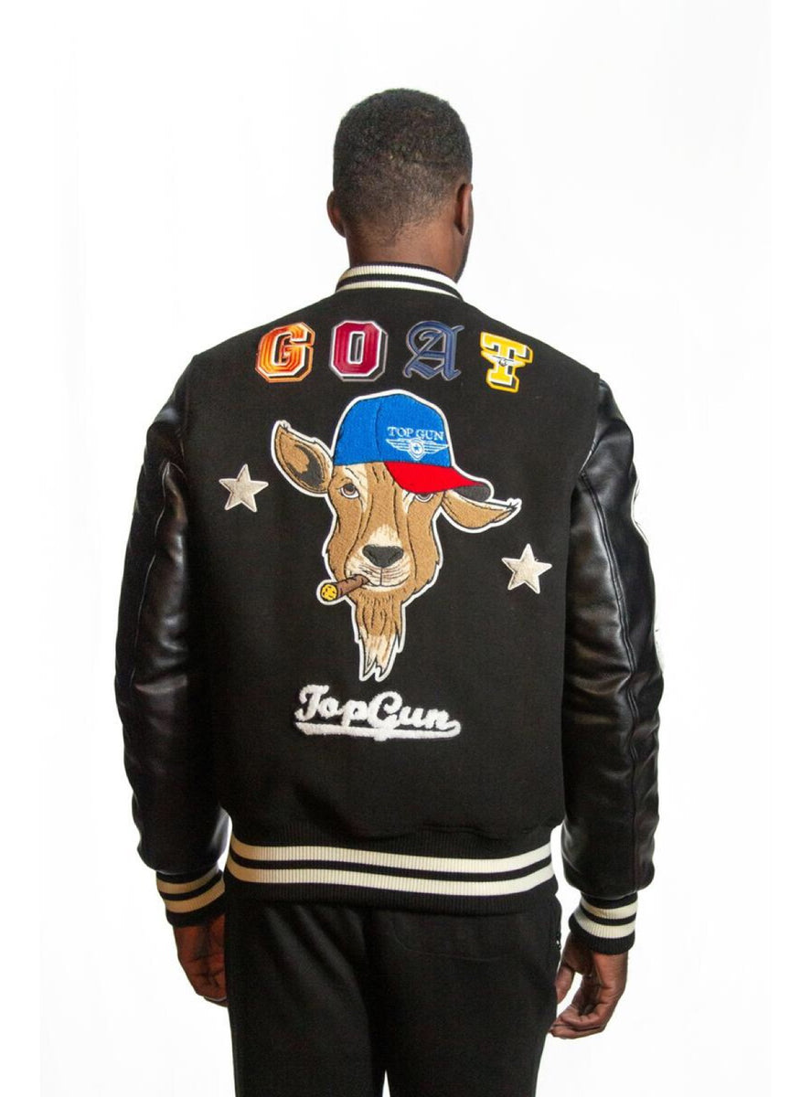 Top Gun Jacket G.O.A.T. Black TGJ2249 Vengeance78