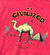 Civilized Hoodie - Camel - Red