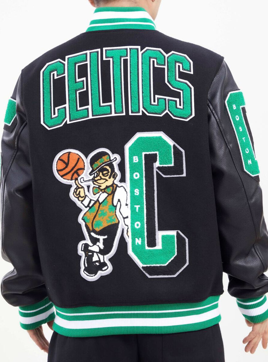 Capsule White Boston Celtics Mash Up Jacket - Jackets Masters