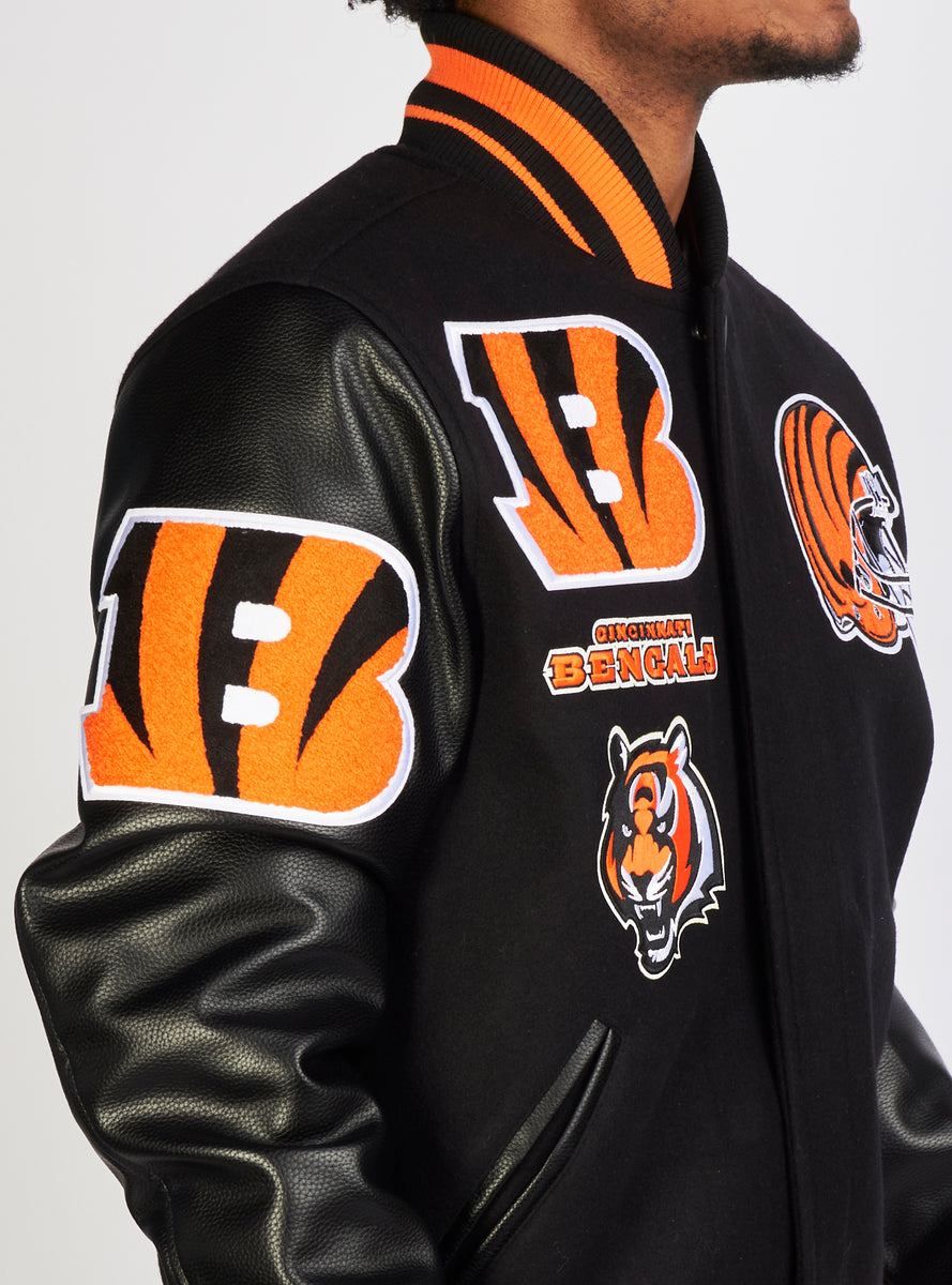 CINCINNATI BENGALS MASH UP FLC PO HOODIE (BLACK/ORANGE) – Pro Standard