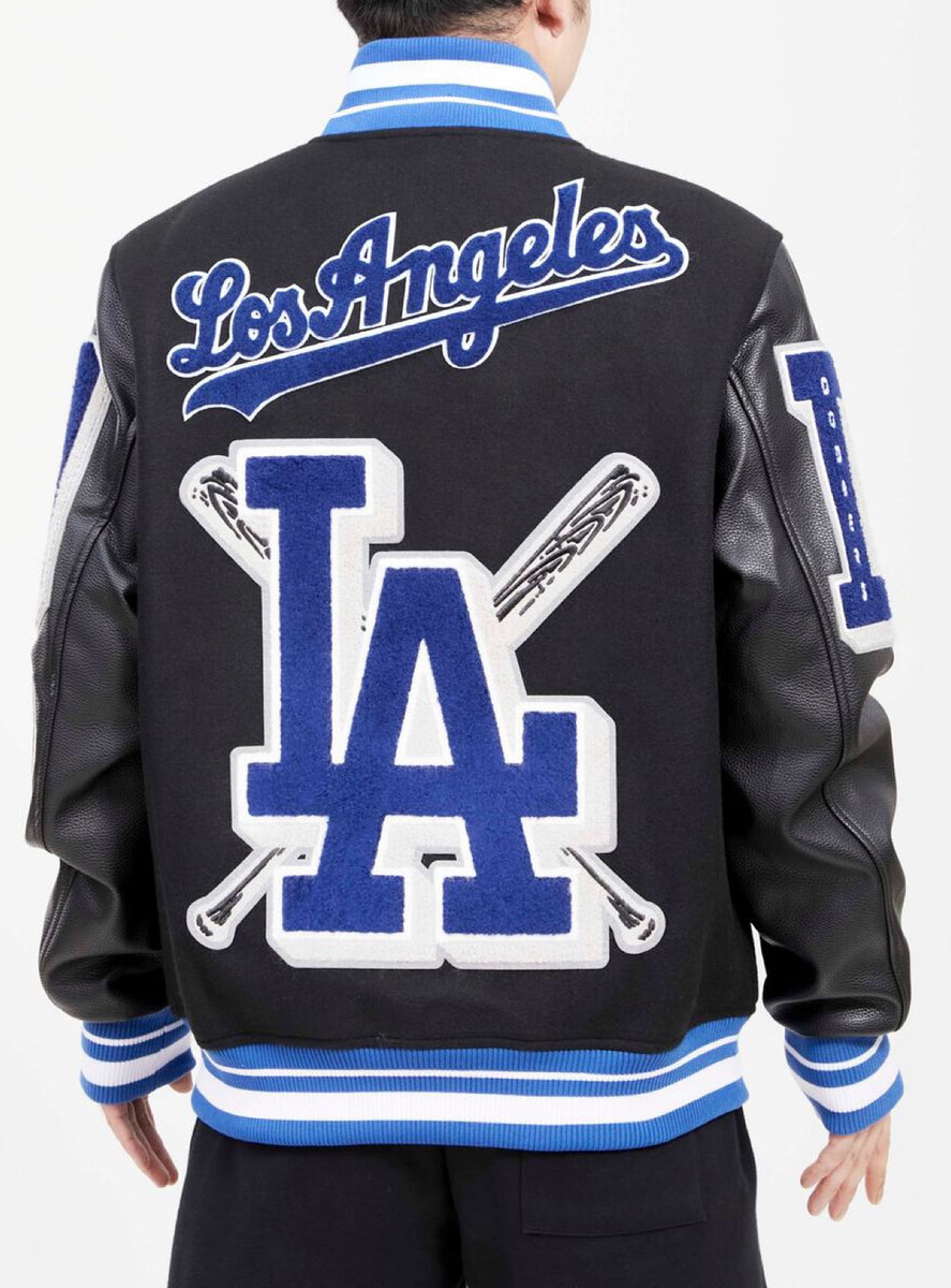 Black Los Angeles Dodgers Pro Standard Logo Mashup Wool Varsity