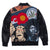 Makobi - F1059 BLOW Wool Varsity Jacket - Black