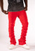 Makobi Sweatpants - F6220 Malik Stacked - Red