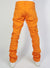 Politics Skinny Stacked Cargo Pants - Orange - Murphy507