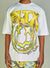 Politics T-Shirt - Mott - White and Yellow - 904