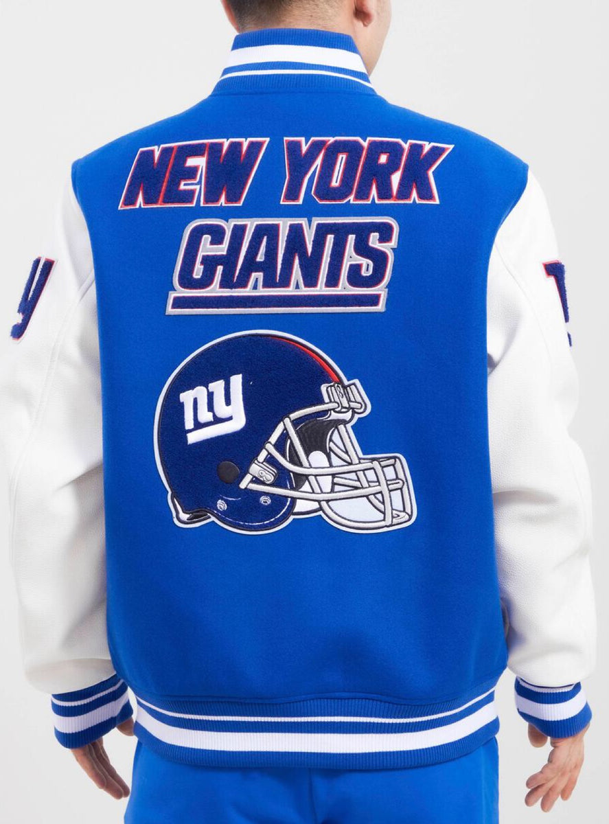 NEW YORK GIANTS WORDMARK SATIN JACKET (ROYAL BLUE) – Pro Standard