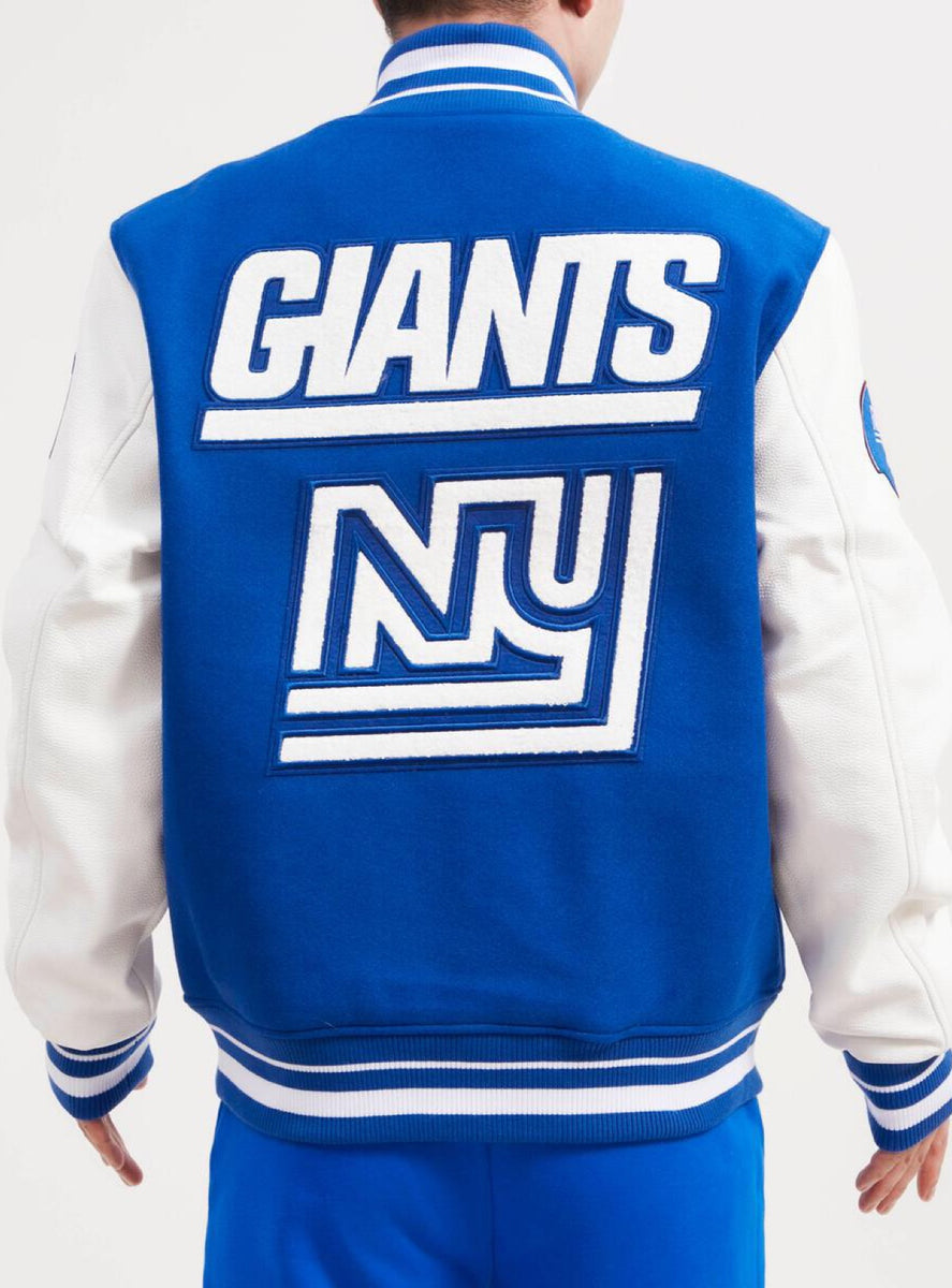 NEW YORK GIANTS RETRO CLASSIC RIB SATIN JACKET (DODGER BLUE) – Pro Standard