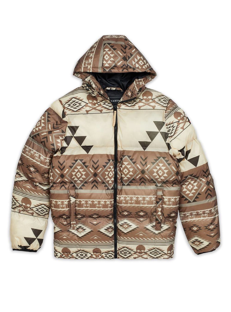 Reason Jacket - Argyle Puffer - Brown - RCP-10