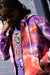 Politics Hoodie - Mikan Tie Dye Zip Up -  Purple And Multi - MIKAN351