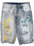 Waimea Shorts - Paint Splatter Rips - Bleach Wash - M7165D