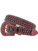 DNA Belt - Stones - Black and Red - 69