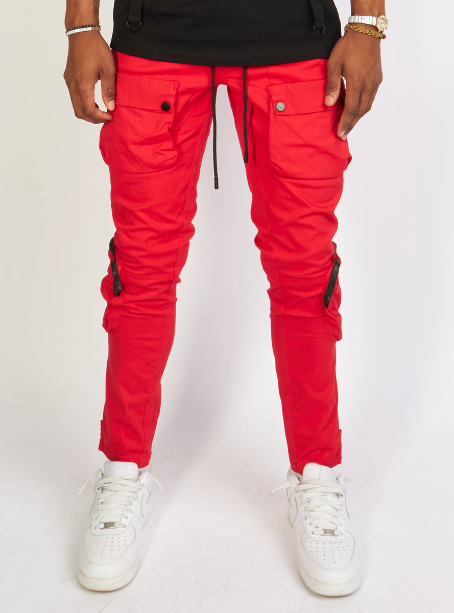 Highly Undrtd Pants - Multi Pocket - Red - Uf2255 – Vengeance78