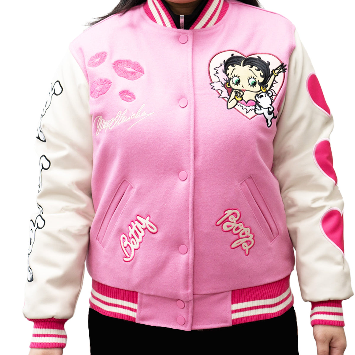 Headgear Jacket - Betty Boop - Varsity - Pink – Vengeance78