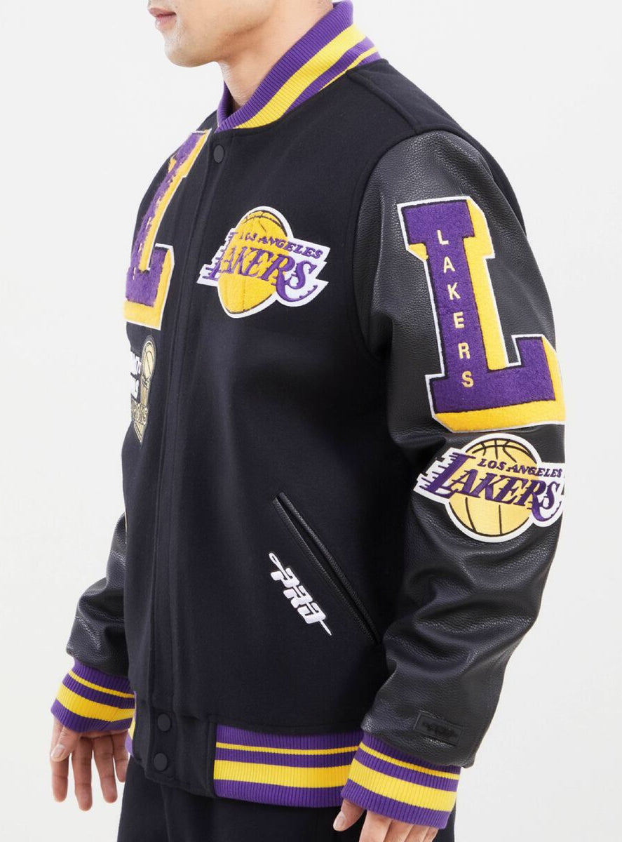 Los Angeles Lakers Pro Standard Black Mash Up Capsule Jacket