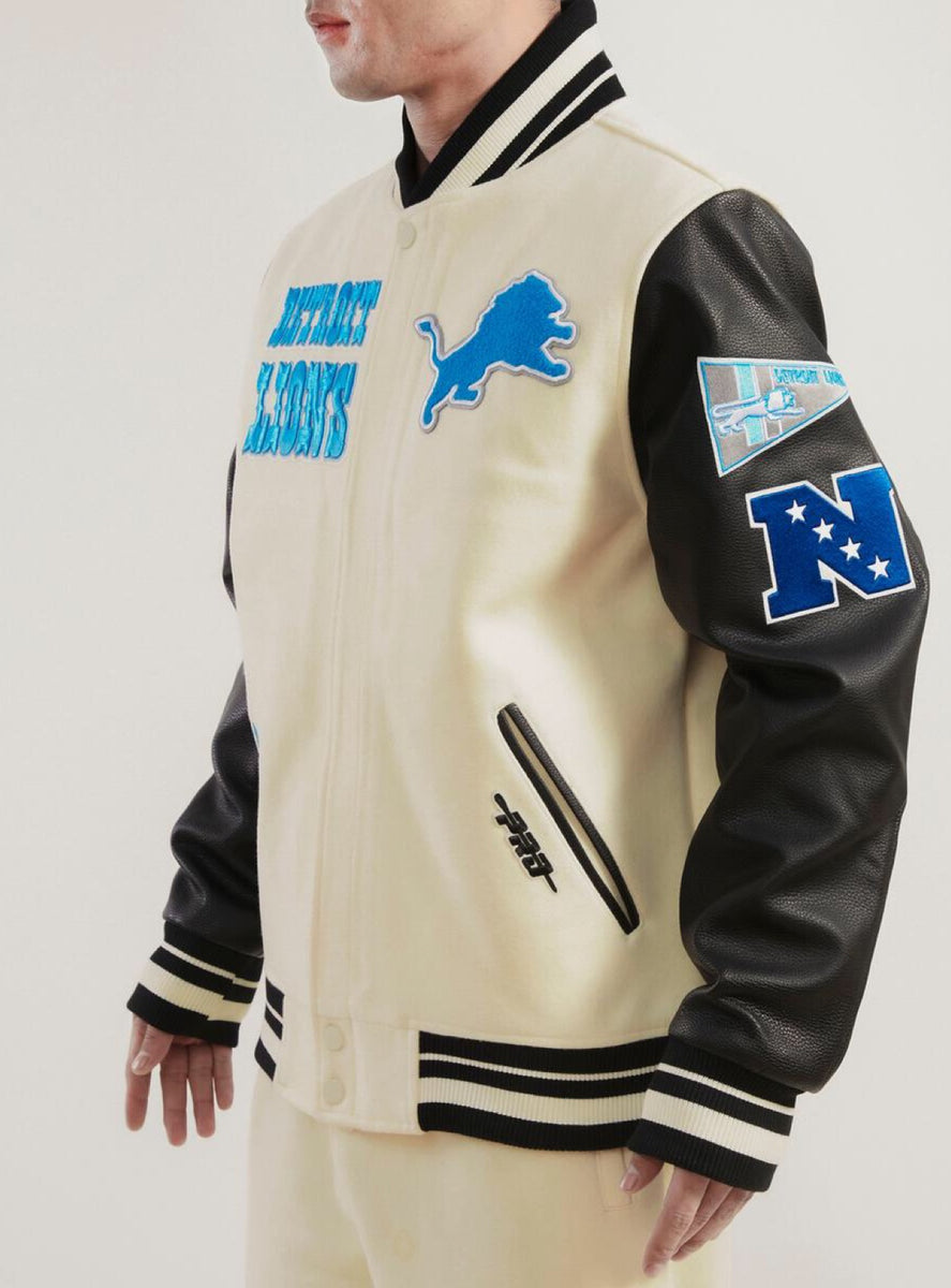 Detroit Lions Pro Standard Logo Satin Jacket - 113600223592