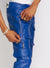 Politics Stacked Leather Pants Cargo - Murphy - Royal Blue - 555