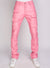 Politics Stacked Leather Pants Cargo - Murphy - Pink - 556