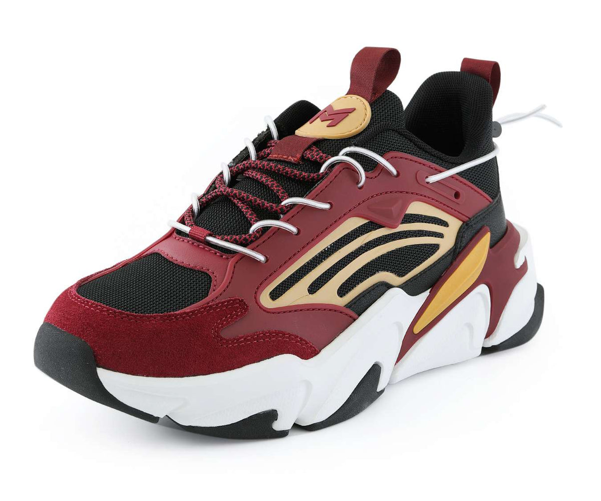 Burgundy and gold hot sale tennis shoes