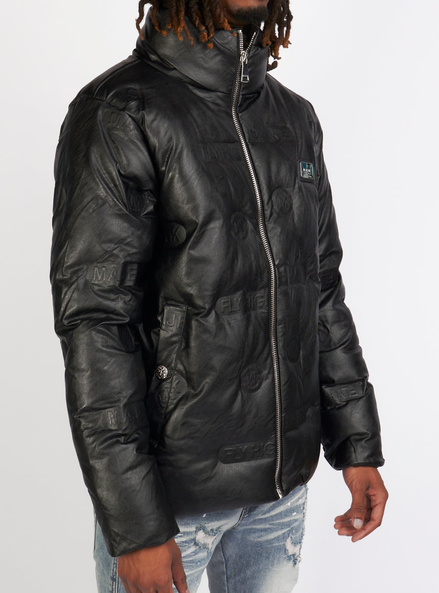 Majestik Jacket - Branded Puffer - Black - JJ2221