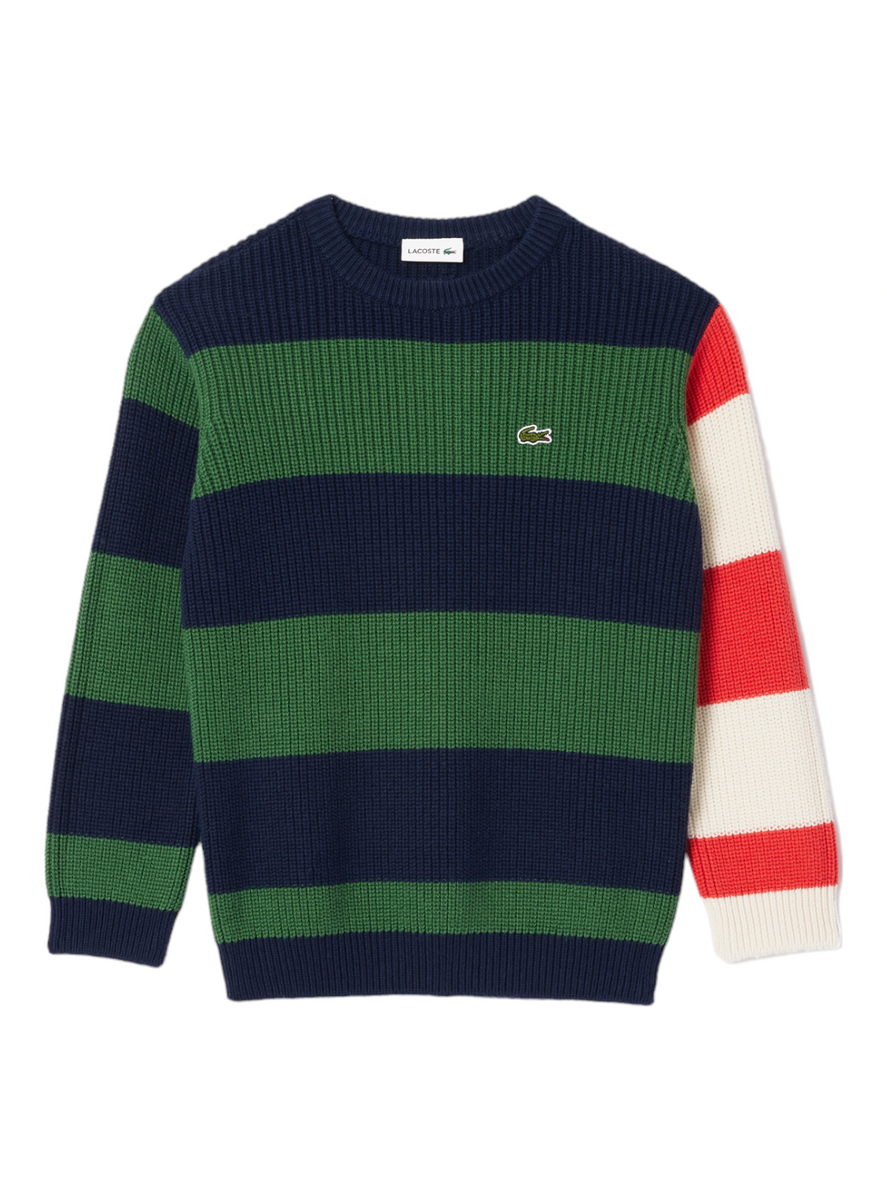 Lacoste striped clearance sweatshirt