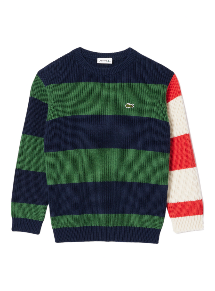 Lacoste clearance striped sweatshirt