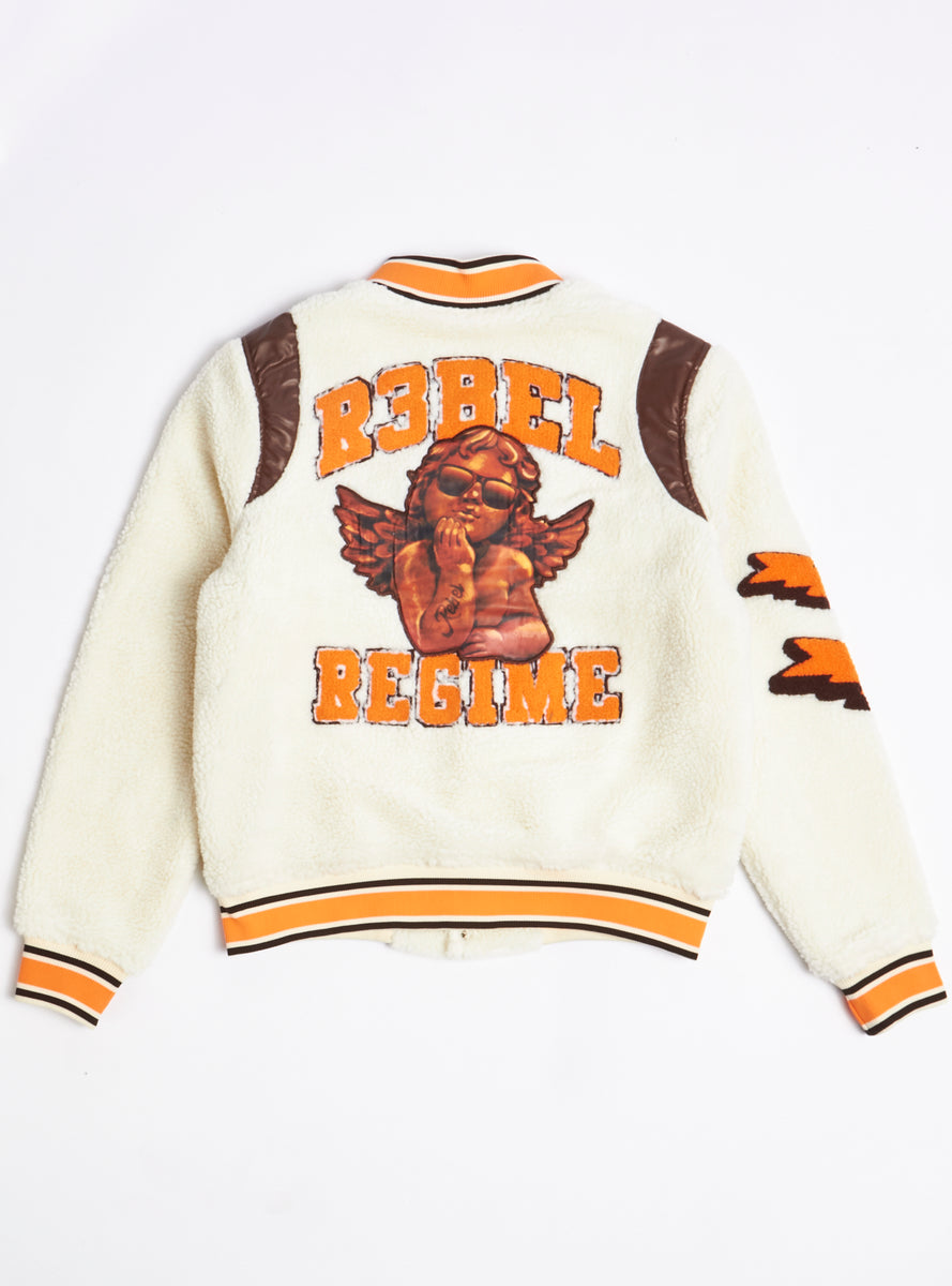 REBEL MINDS Loud Pack Varsity Jacket 922-511YEL - Shiekh