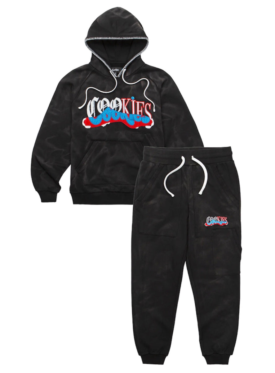 Cookies Sweatsuit Upper Echelon Black 1562H6447 Vengeance78