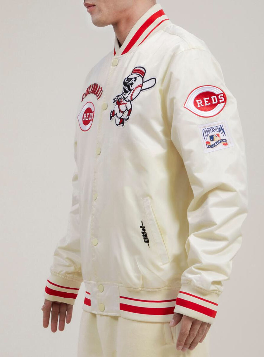 CINCINNATI REDS RETRO CLASSIC RIB SATIN JACKET (RED)