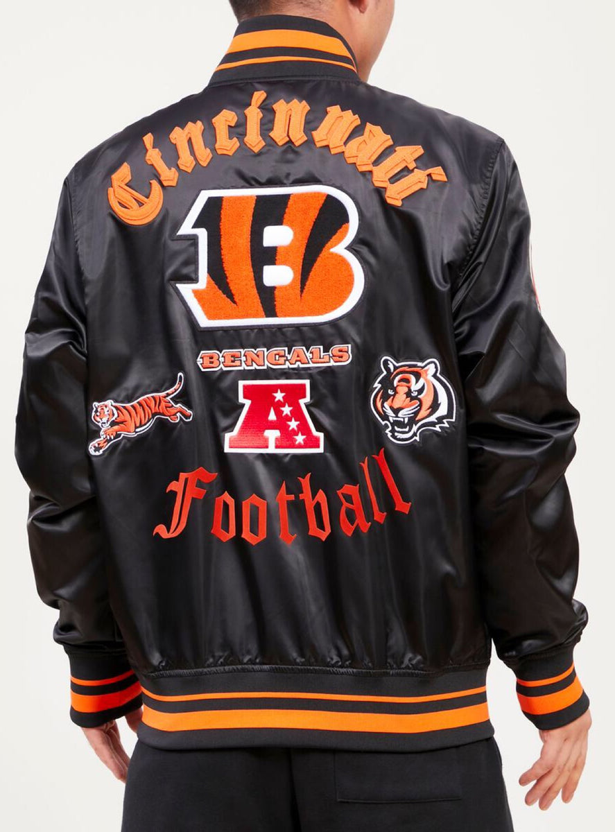 Cincinnati Bengals Team Cream Satin Jacket