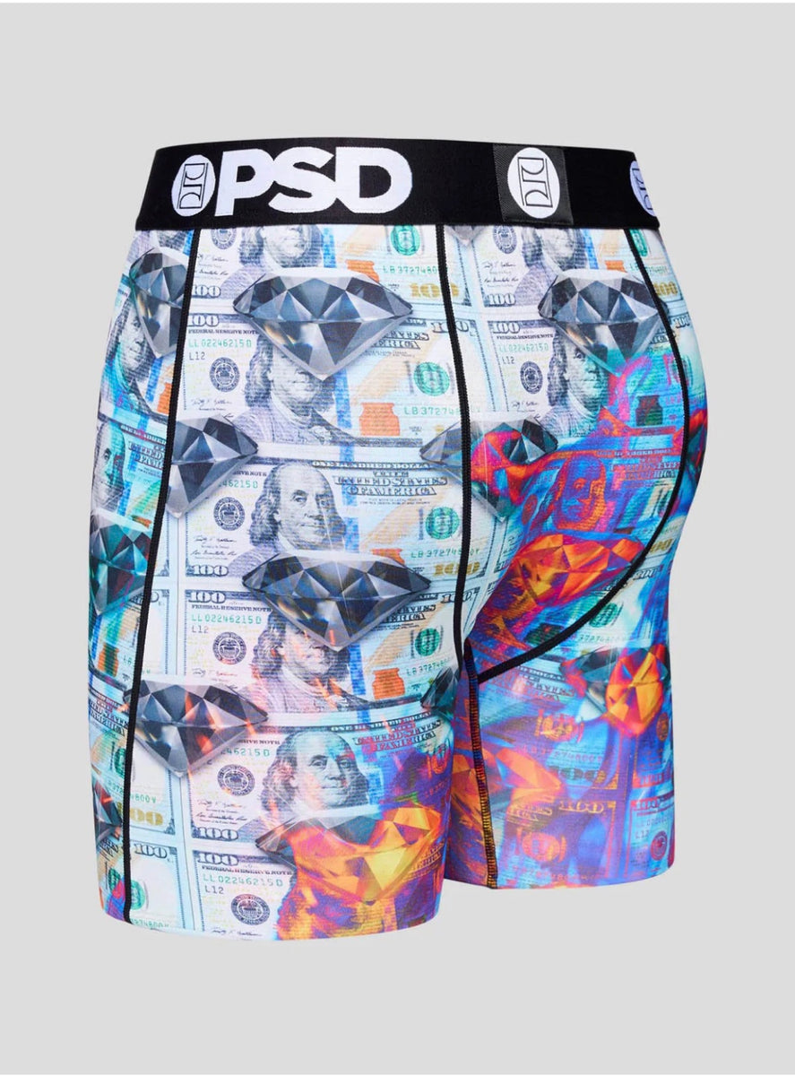 PSD Thermal Money Diamonds Blue Boxer Briefs