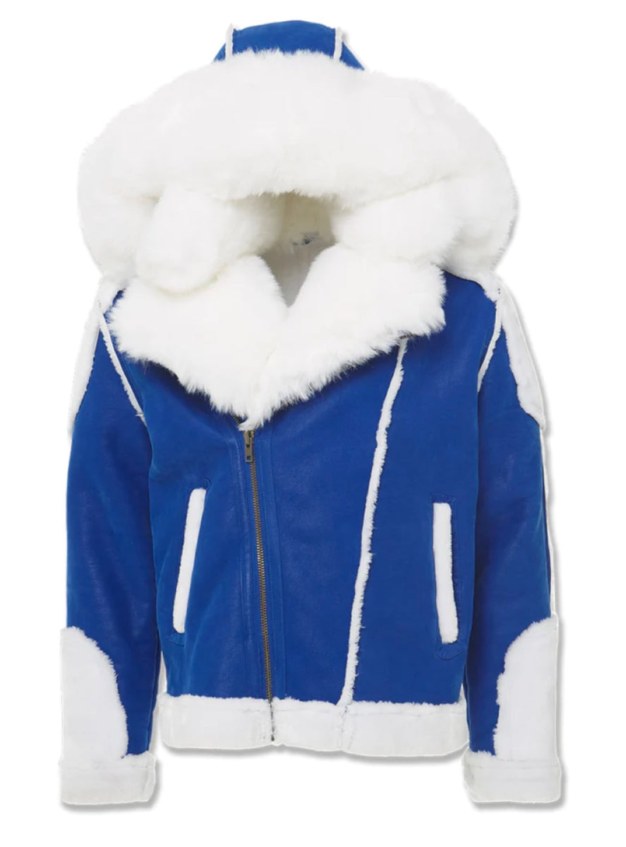 Jordan Craig Jacket - Shearling Moto - Military Blue - 91590